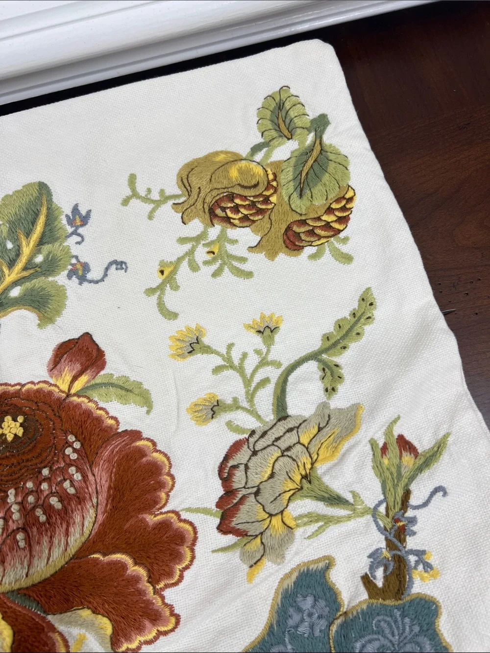 Pottery Barn Embroidered Pillow Cover